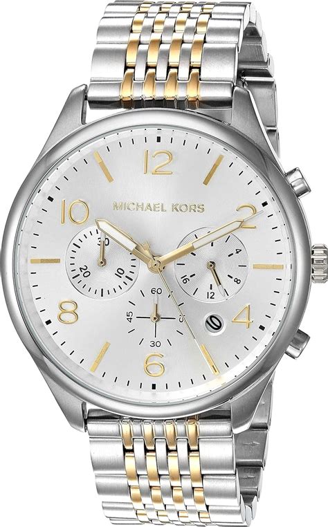 michael kors merrick|Michael Kors Merrick Men's Two Tone Stainless Steel Watch .